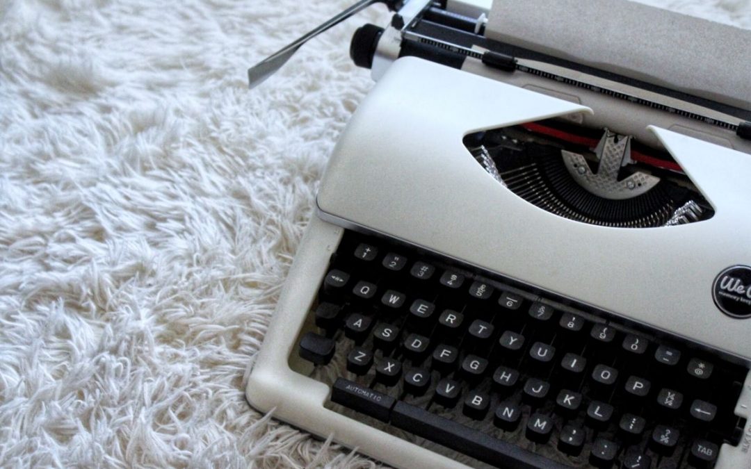 typewriter on carpet